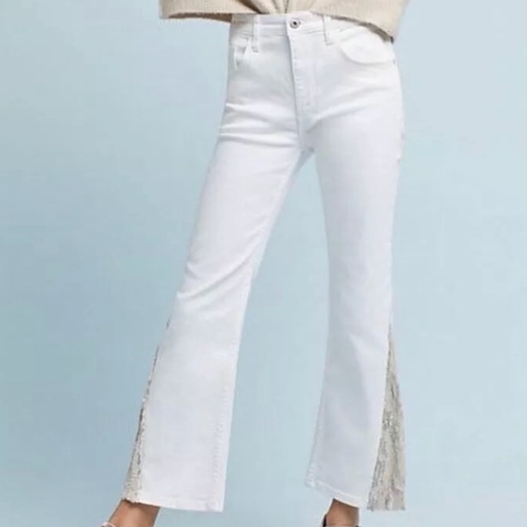 anthropologie white jeans